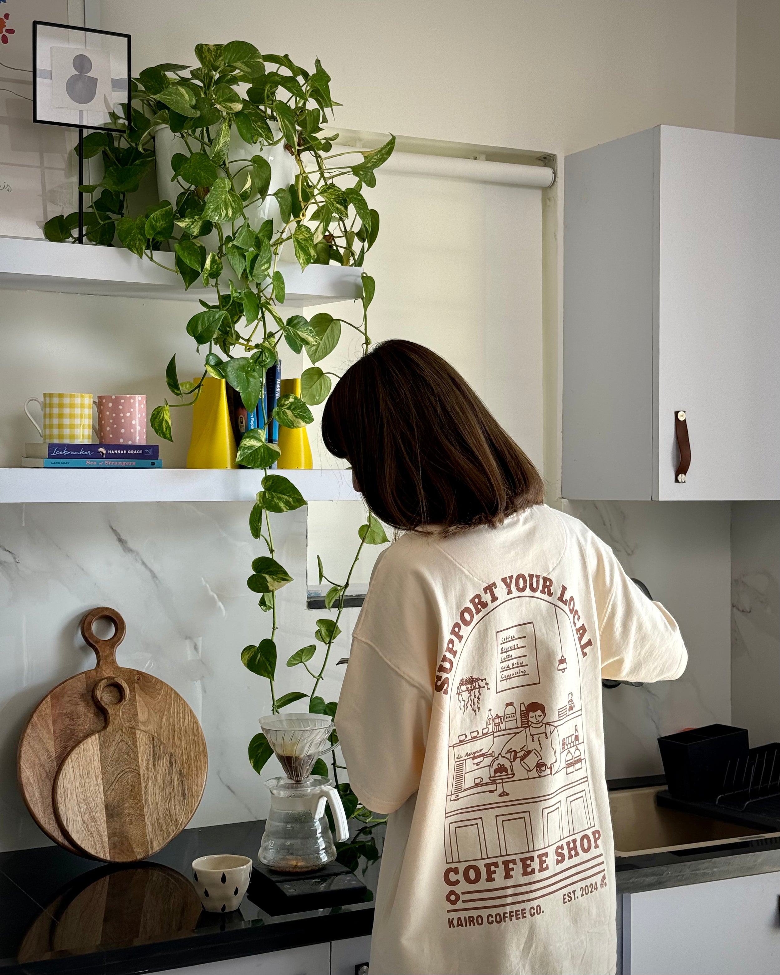 Mocha Brown Coffee Shop T-Shirt