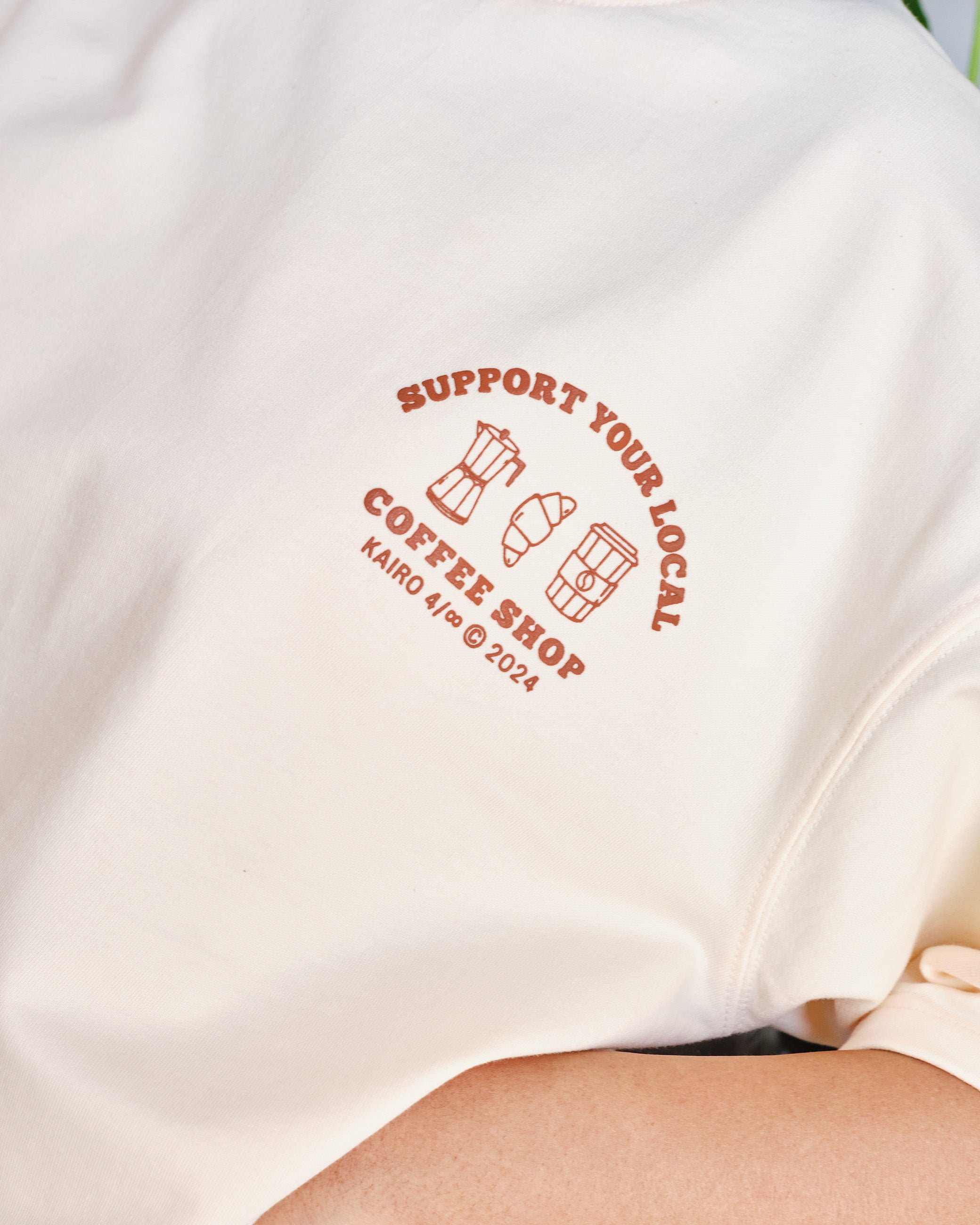 Mocha Brown Coffee Shop T-Shirt