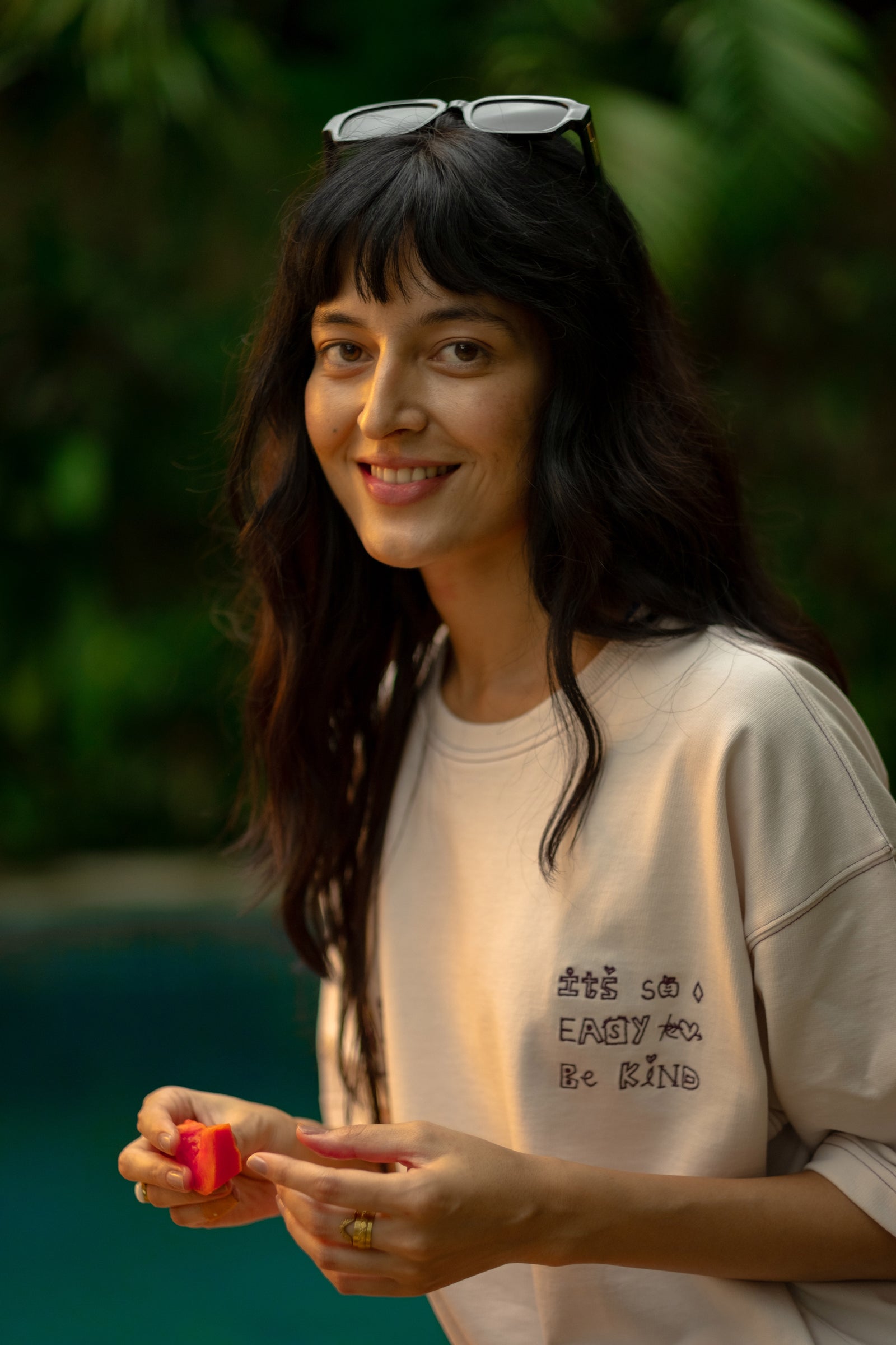 Contrast Stitch Kind T-Shirt