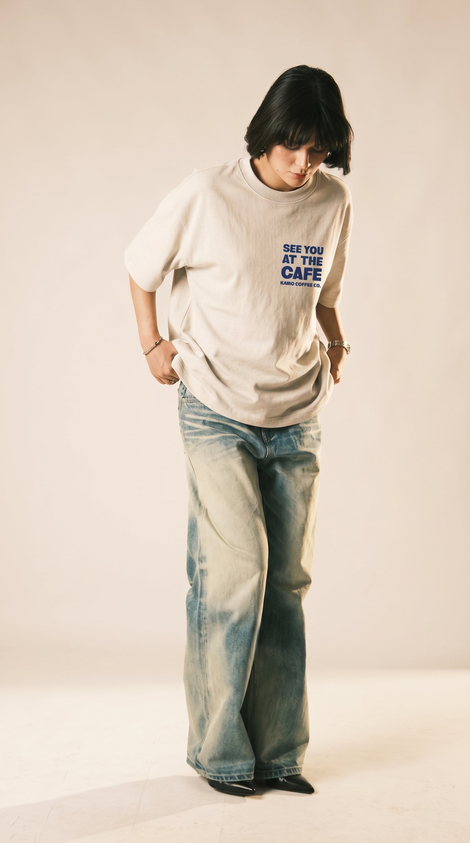 Coconut White Cafe T-Shirt
